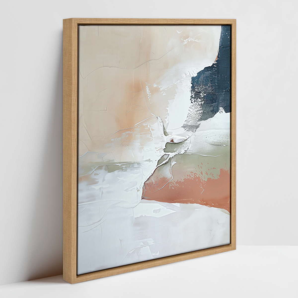 oversized abstract canvas wall art in neutral colors