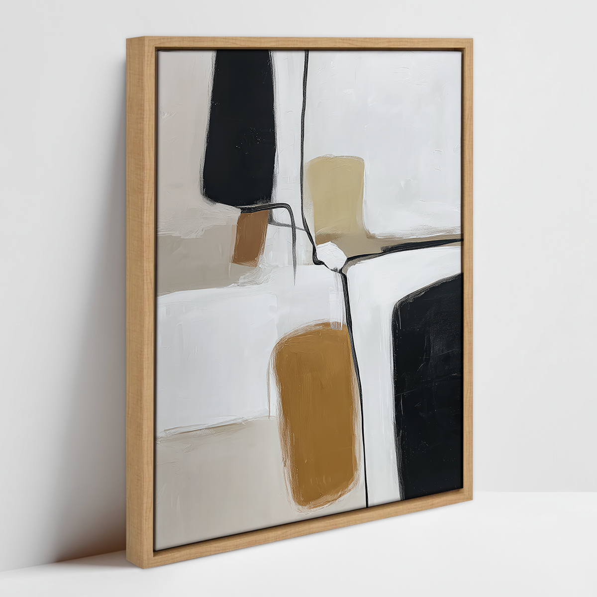 scandinavian brush stroke abstract print