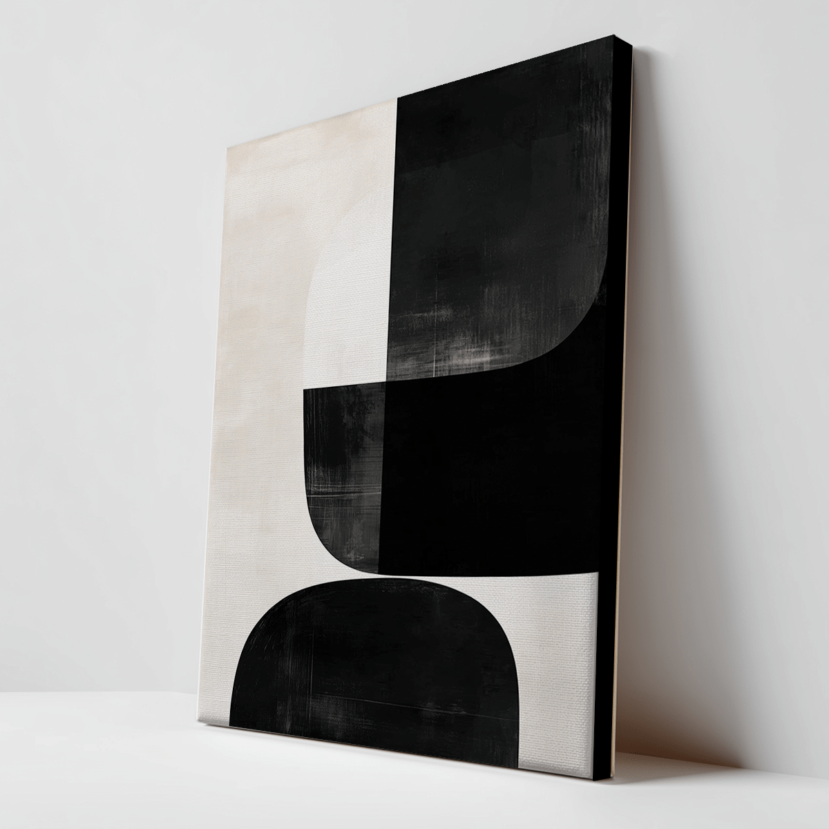 Minimalist Bauhaus Abstract wall art for living room spaces